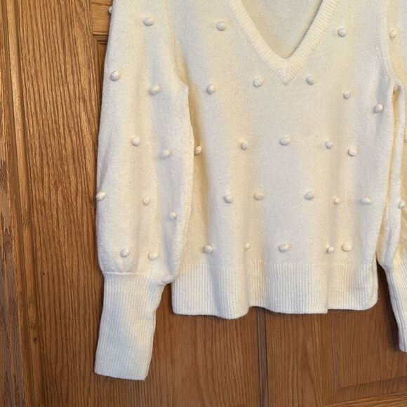 MADEWELL Bobble Dashwood V-Neck Wool Blend Sweater - Picture 8 of 13